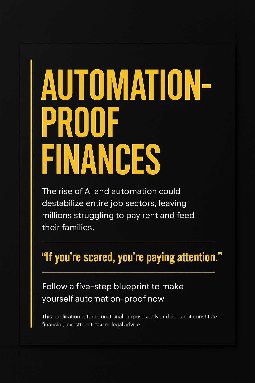 Automation‑Proof Finances — 2025 Guide Cover